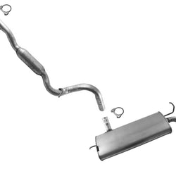 Exhaust Middle Resonator & Muffler For 2012 2014 2017 Jeep Wrangler 3.6L 2 Doors