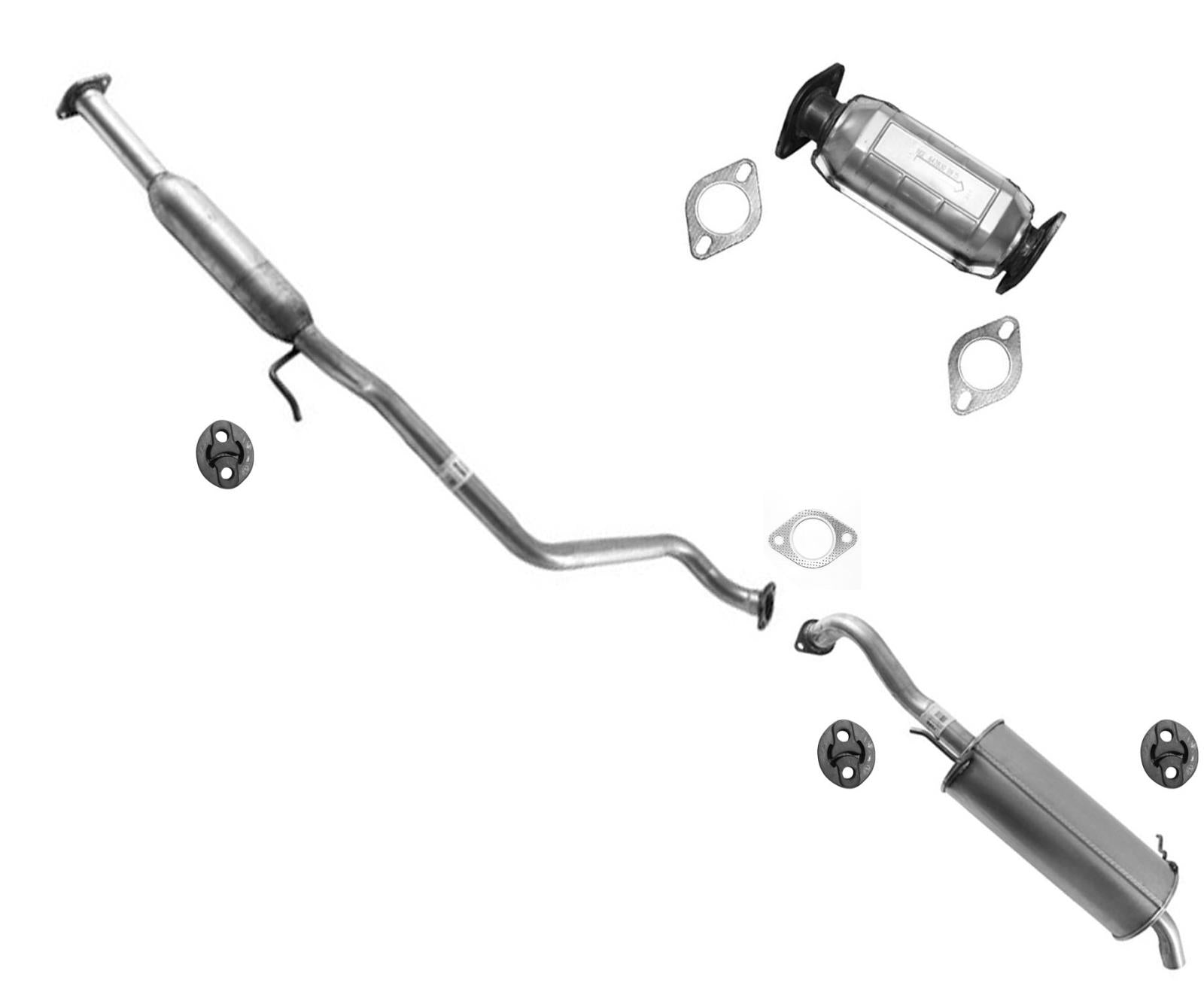 Rear Converter Resonator & Muffler for Hyundai Elantra 1.8L Sedan 2011-2016