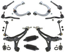 Brazos de control delanteros superiores e inferiores y rótulas para Mercedes Benz R350 06-12, 14 piezas