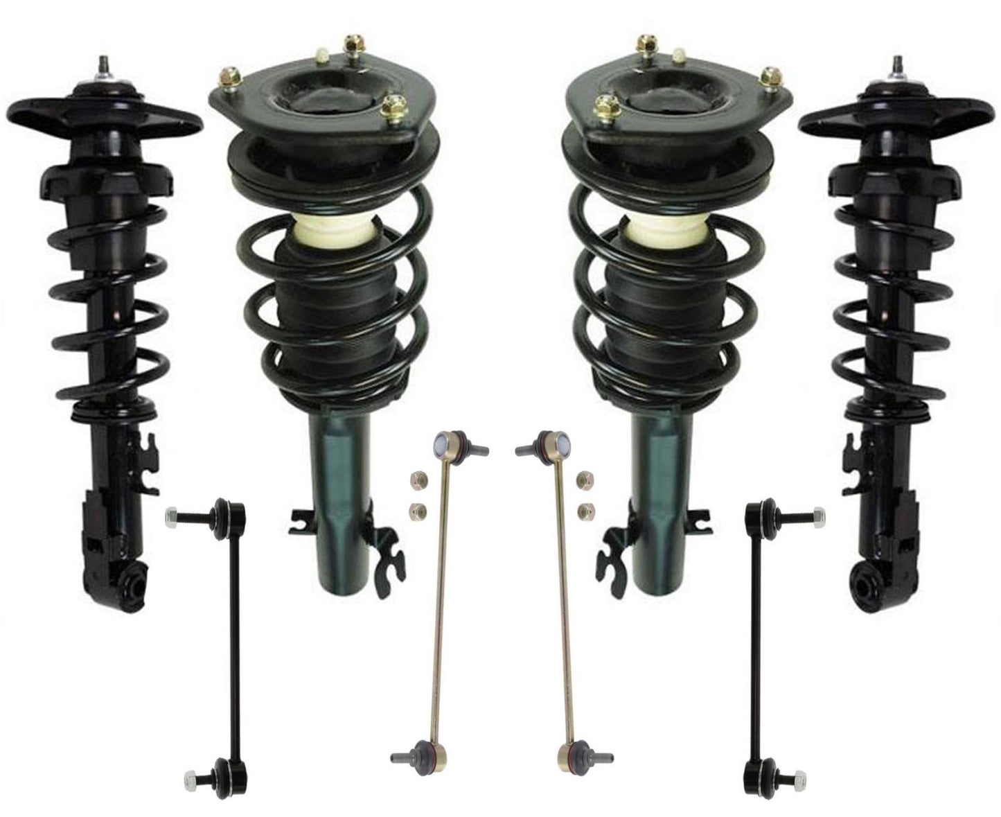 Coil Spring Struts for Mini Cooper Base Model Hatchback 1.6L 2009-2014 8pc