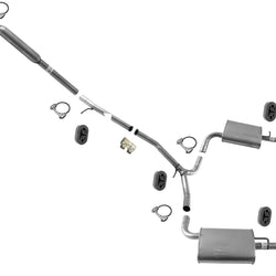 Dual Exhaust Muffler Pipe System For 13-19 Ford Flex 3.5L Natural Aspirated