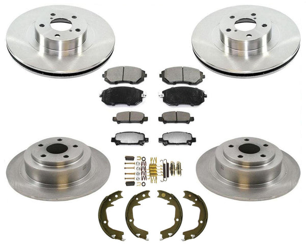 For 03-06 Baja Natural Aspirated Front & Rear Brake Disc Rotors W Ceramic Pads