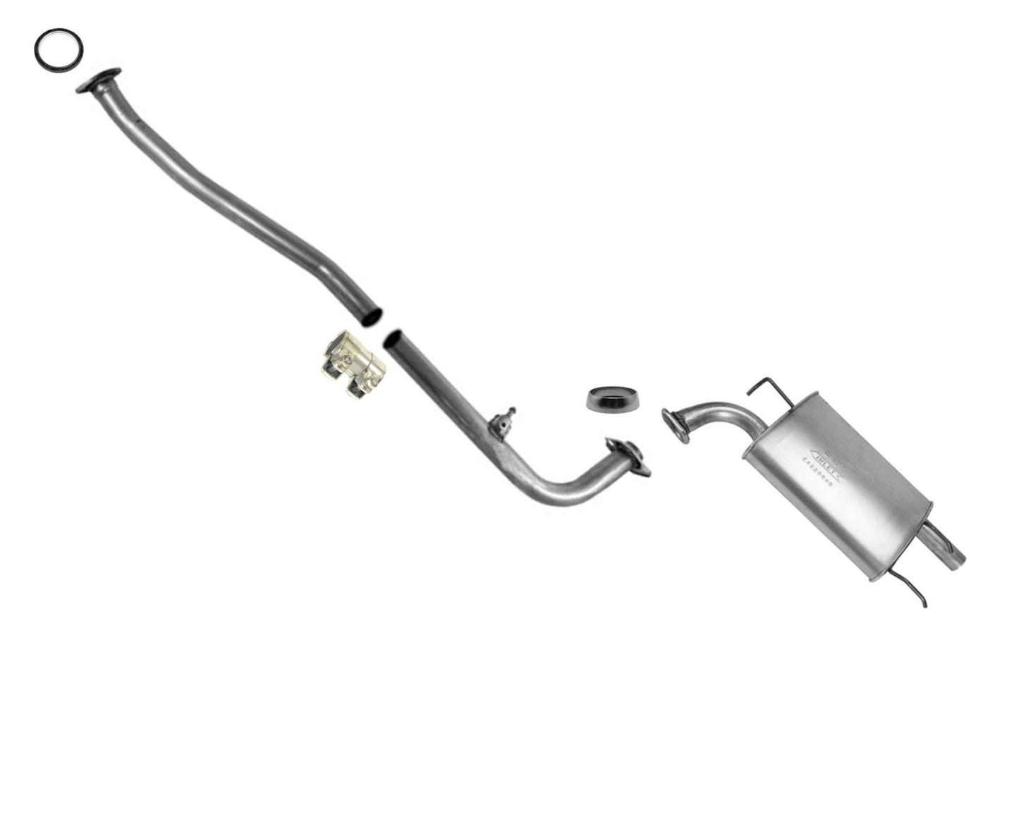 Rear Extension Pipe & Muffler Fits For 2012-2017 Toyota Camry 2.5L & 2.5L Hybrid