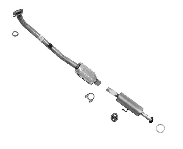 Rear Catalytic Converter W/ Gaskets & Resonator Fits 2012-2017 Toyota Camry 2.5L