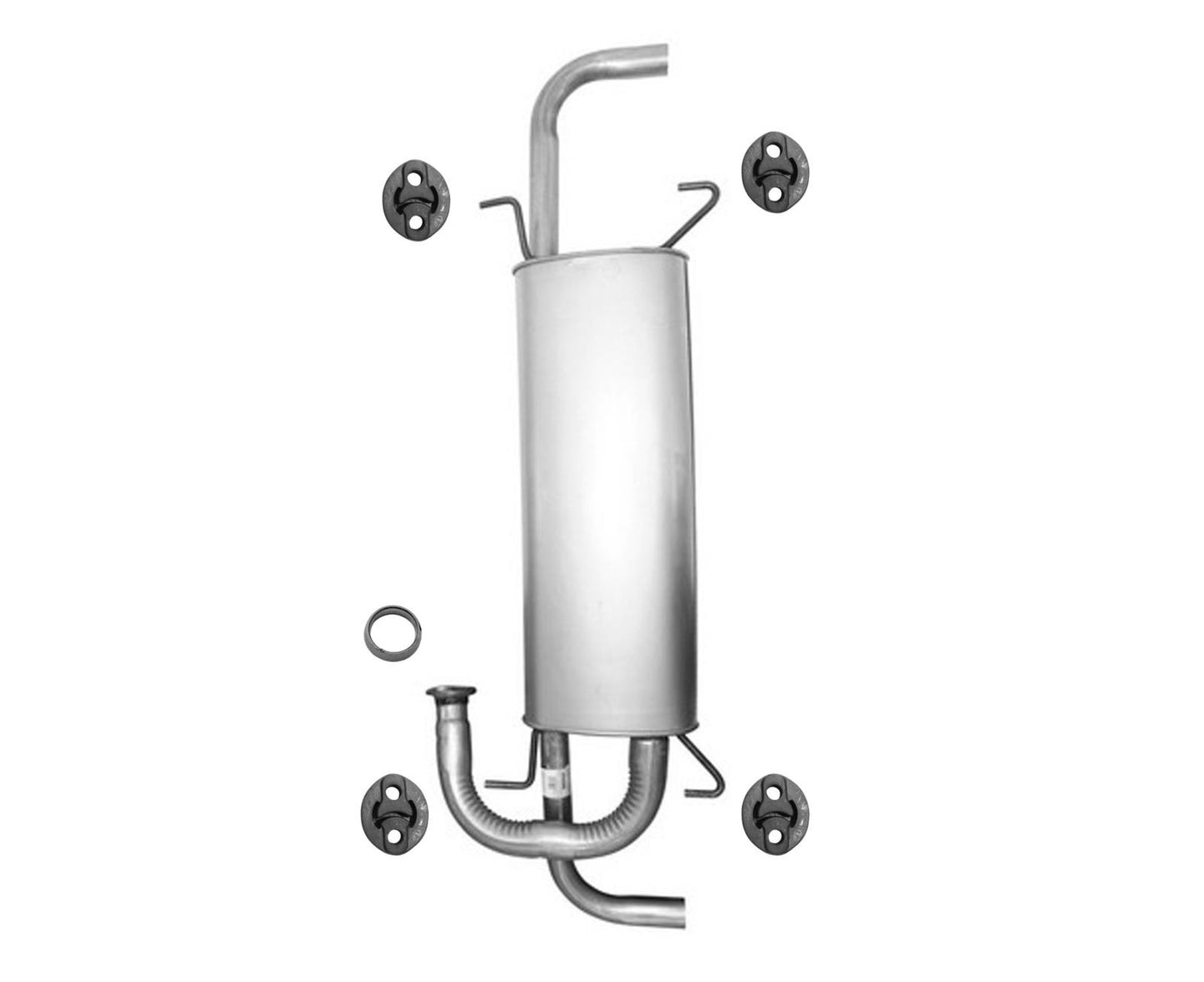 Rear Muffler Assembly With Gasket & Hangers Fits 2009-2015 Toyota Venza 3.5L