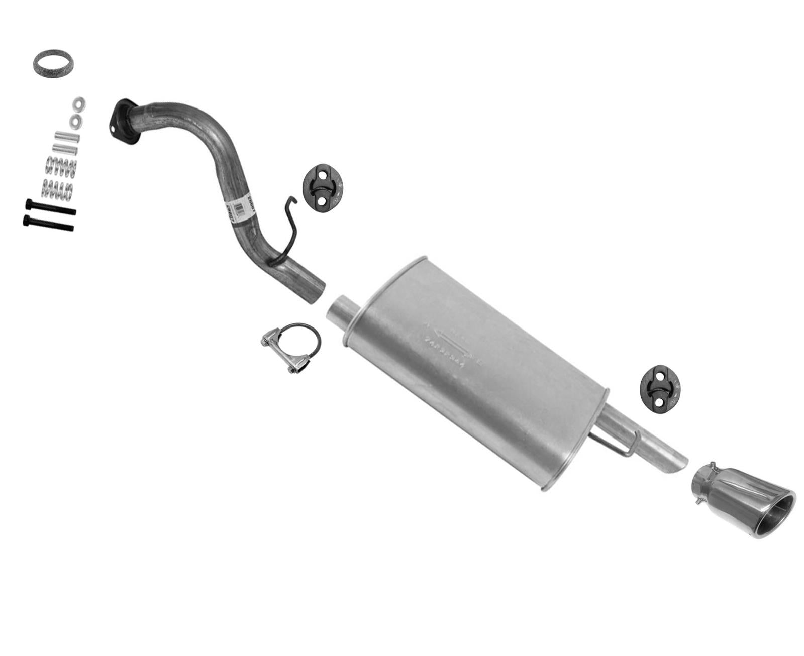 Rear Pipe & Muffler Assembly With Gasket Fits 2014-2019 Toyota Corolla 1.8L