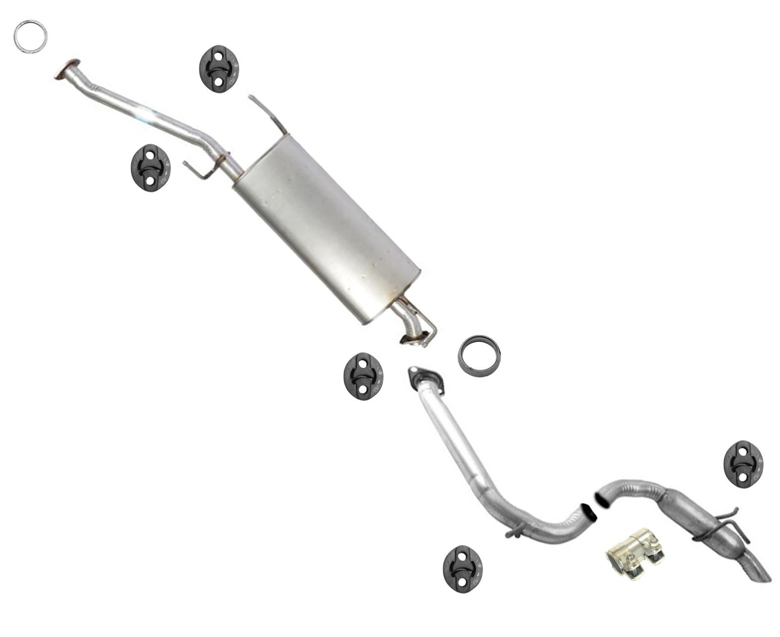 Conjunto de silenciador y tubo de escape para Toyota Rav4 2.5L gasolina 2013-2018