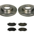 Front Disc Brake Rotors & Ceramic Pads For Kia Sedona 2006-2014 Entourage 07-08