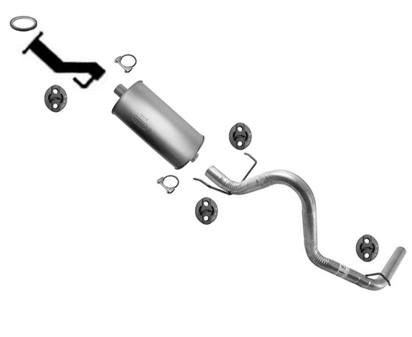 Tubo de extensión del silenciador del tubo de cola para Toyota Tacoma 3.5L 2016-2020