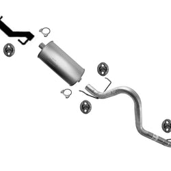 Tubo de extensión de silenciador con ganchos para Toyota Tacoma 3.5L 2016-2020