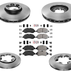 Freno delantero Rr, rotores de disco de 5 lengüetas, pastillas de servicio severo para Ford Transit 150 2015-2019