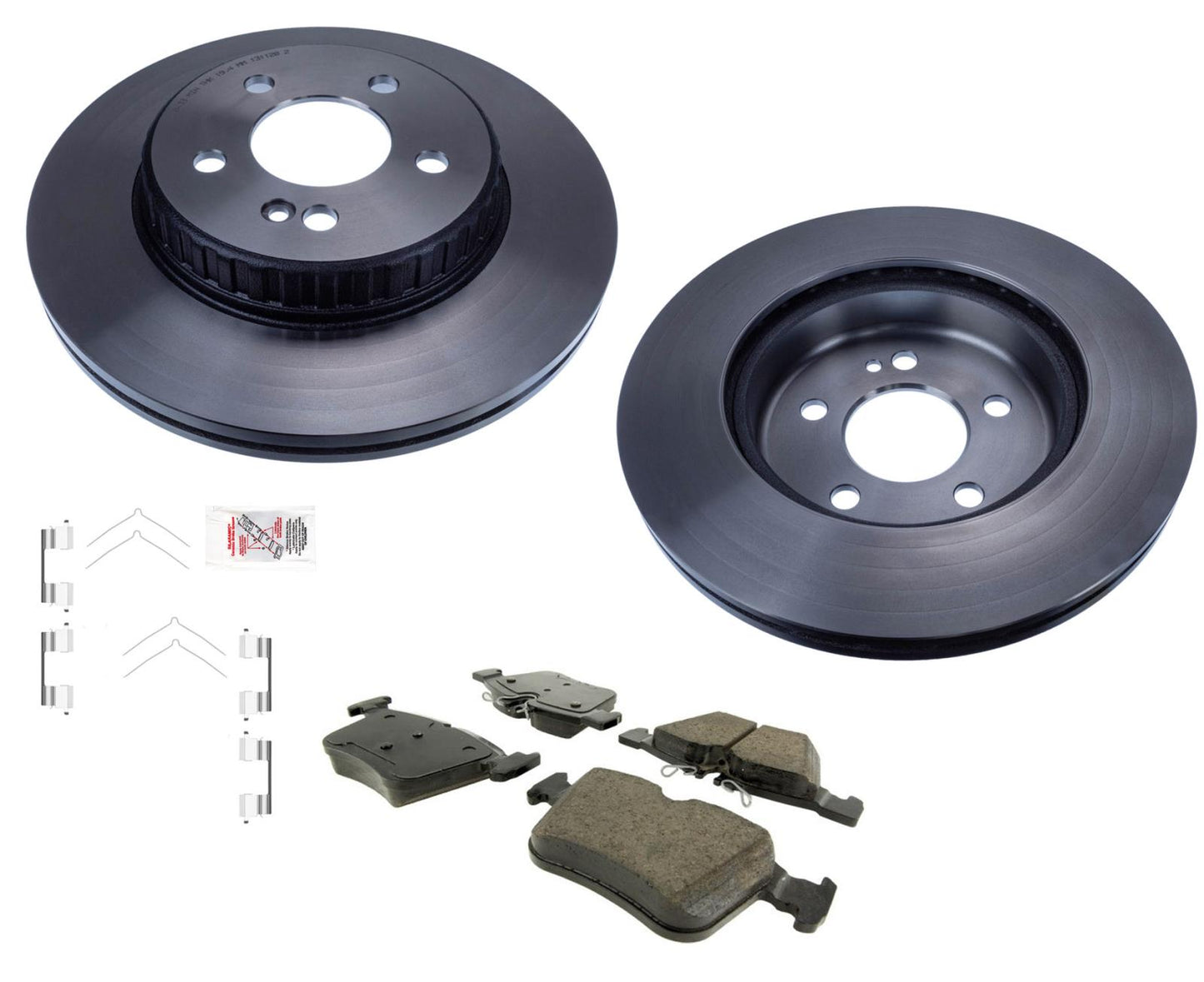 REAR High Carbon Brake Disc Rotors Pads Fits 2015-2021 Mercedes C300 C350e