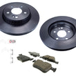 Pastillas de rotores de disco de freno TRASERO con alto contenido de carbono para Mercedes C300 C350e 2015-2021