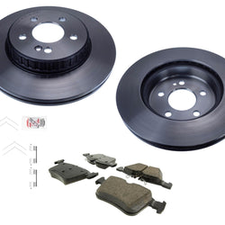 Pastillas de rotores de disco de freno TRASERO con alto contenido de carbono para Mercedes C300 C350e 2015-2021