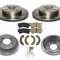 Zapatas de tambor de pastillas de rotores de freno para Nissan Sentra Base XE 95-99 / 95-97 200SX 1.6