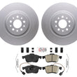 Fits 15-21 Ram ProMaster City Front Coated Brake Rotors & Ceramic Brake Pads