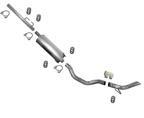 Para 09-2013 Ram 1500 120" 120.5" Distancia entre ejes Sistema de tubo de escape silenciador estilo OE