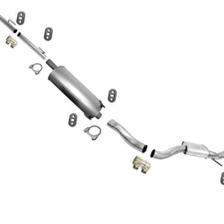 Para 09-16 Ram 1500 5.7 Hemi con sistema de escape silenciador de base de rueda extendida de 140