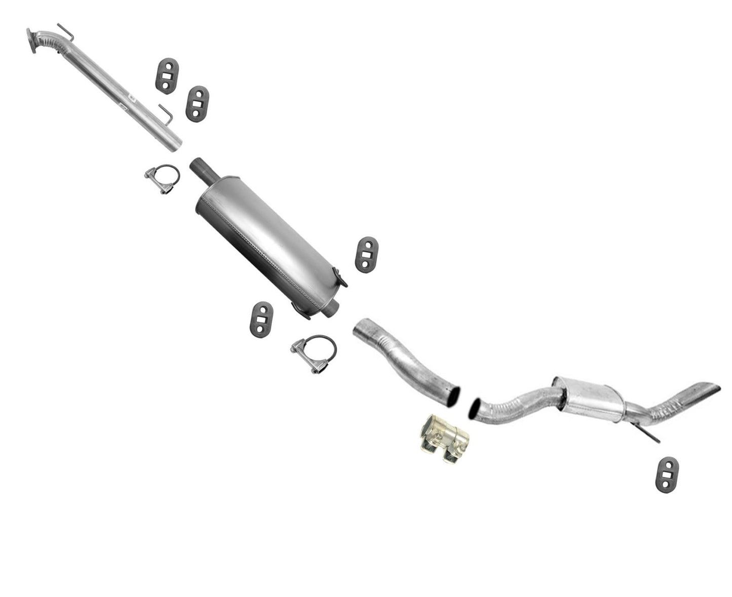 For 2013-2018 Ram 1500 3.6 With Extended 140.5 Wheelbase Muffler Exhaust System