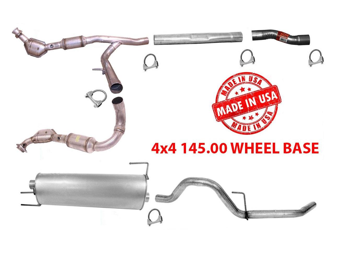 Converters Muffler & Tail Pipe 05-08 for Ford F-150 5.4L 4 Wheel Drive W/ 145 WB