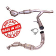 For 2004-2008 Ford F150 5.4L 4 Wheel Drive Eng Y Pipe Dual Catalytic Converters