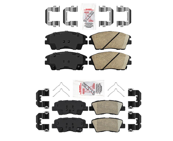 Pastillas de freno de disco delanteras y traseras con almohadillas de cerámica para Hyundai Tucson 16-19, 2 piezas