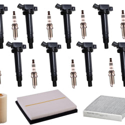 Direct Ignition Coils Spark Plugs Filters Tune Up for 2008-2010 Lexus IS-F 5.0L