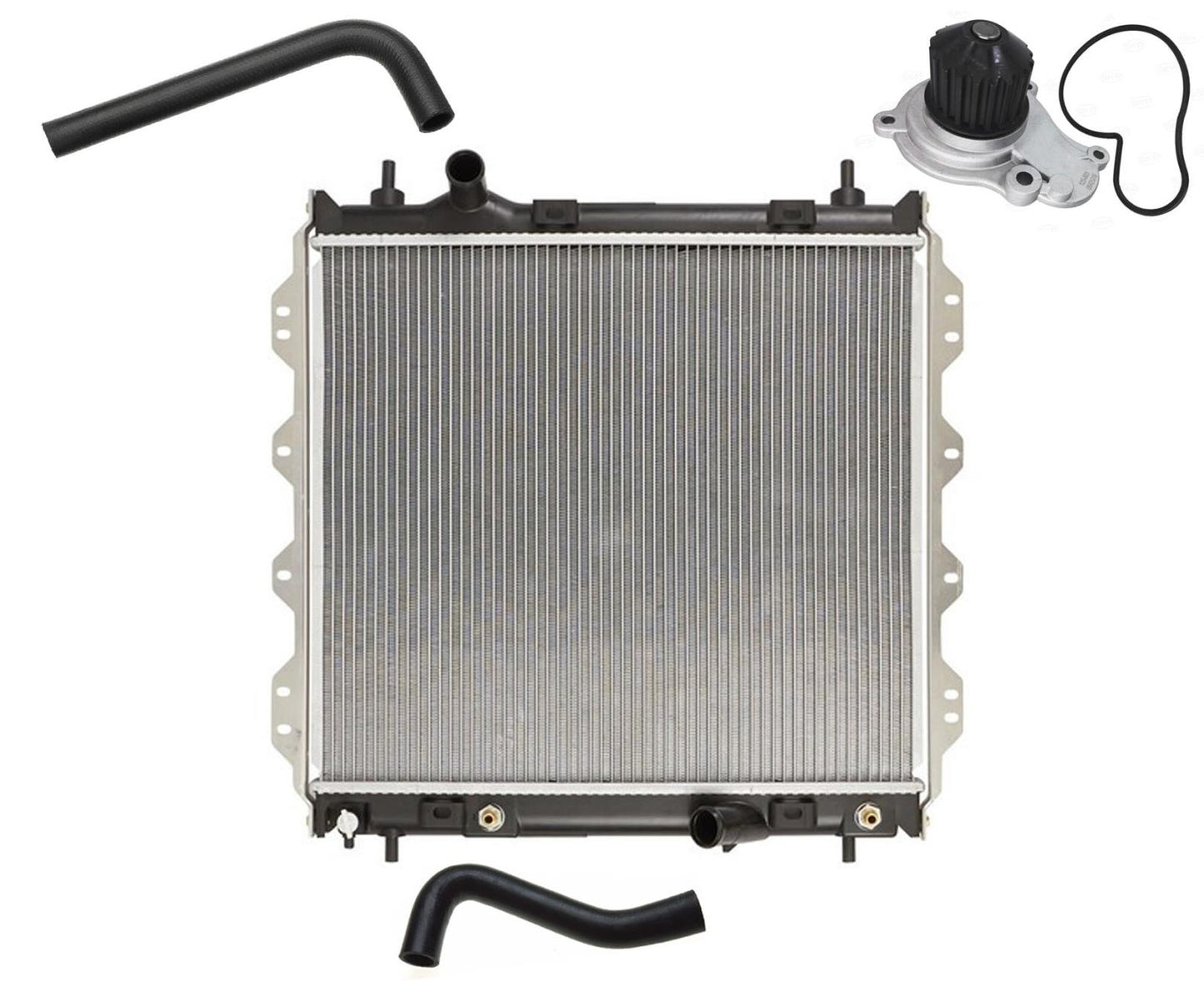 Cooling Radiator With Water Pump Hoses Fits 01-10 Chrysler PT Cruiser Non Turbo