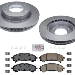 GEO Coated Front Brake Rotors Brake Ceramic Pads for 2019-2022 Ford Ranger