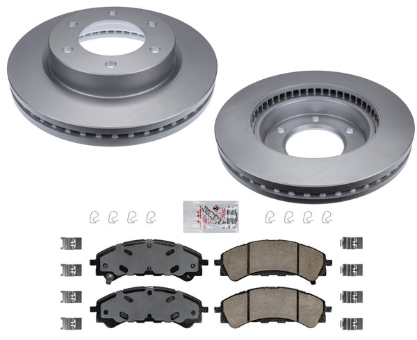 GEO Coated Front Brake Rotors Brake Ceramic Pads for 2019-2022 Ford Ranger