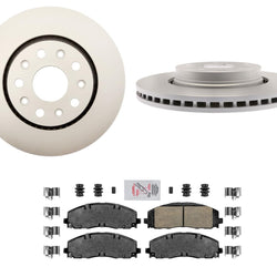 Fits For 2020-2021 Jeep Gladiator Front Coated Brake Rotors Brake Pads Hardware