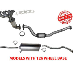 Silenciador y tubo convertidores de sistema de escape para Chevy Colorado 2.9L 126 WB 07-12