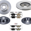F & R Brake Disc Rotors Brake Pads With Hardware for 13-16 Lincoln MKZ 3.7L V6