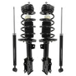 Front Complete Coil Spring Struts & Rear Shocks for Ford Fiesta 2014-2019