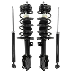 Front Complete Coil Spring Struts & Rear Shocks for Ford Fiesta 2014-2019