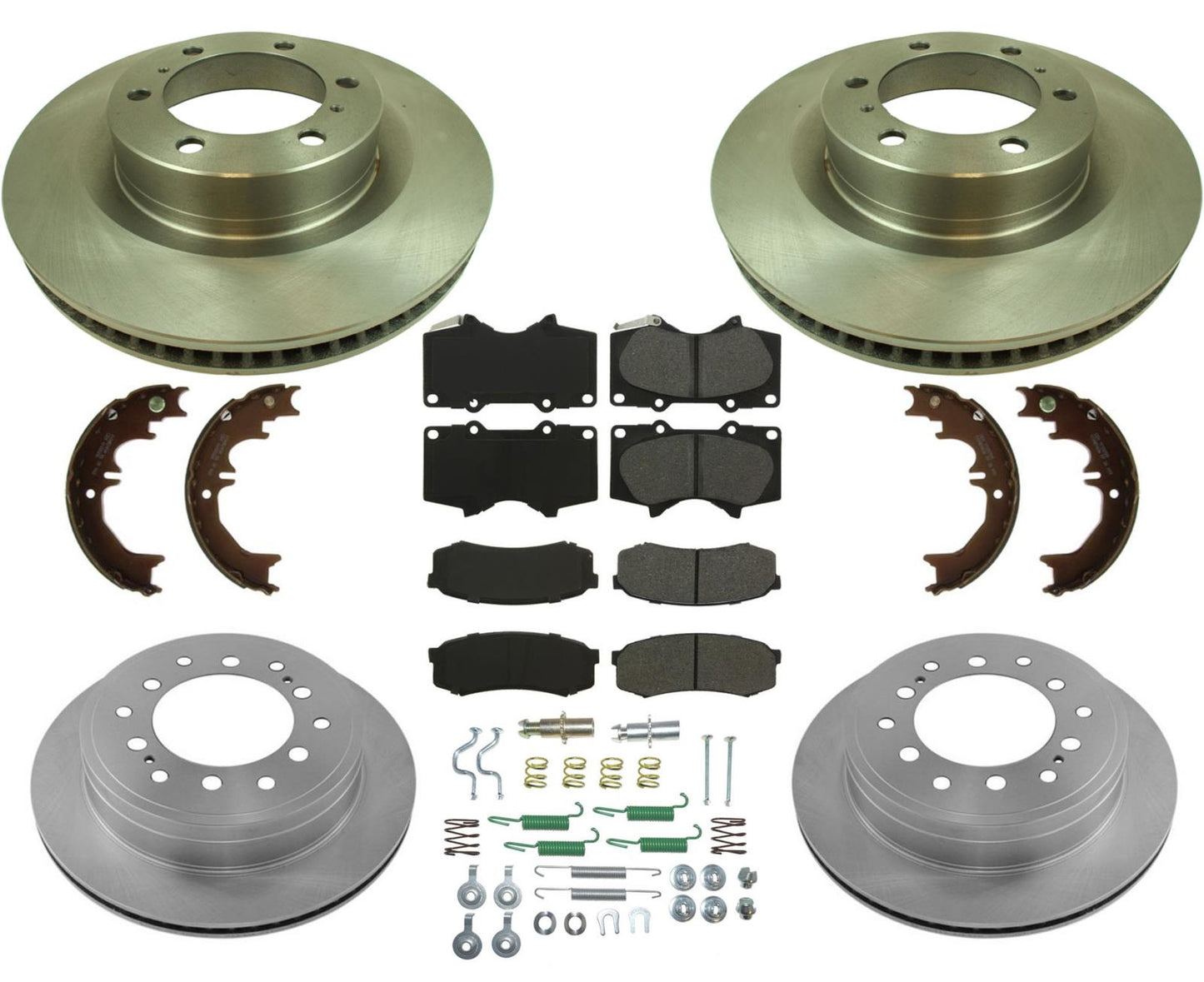 FRONT & REAR Brake Rotors & Ceramic Pads Fits 10-21 GX460 10-21 4 Runner 8pc - Photo 1