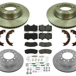 FRONT & REAR Brake Rotors & Ceramic Pads Fits 10-21 GX460 10-21 4 Runner 8pc