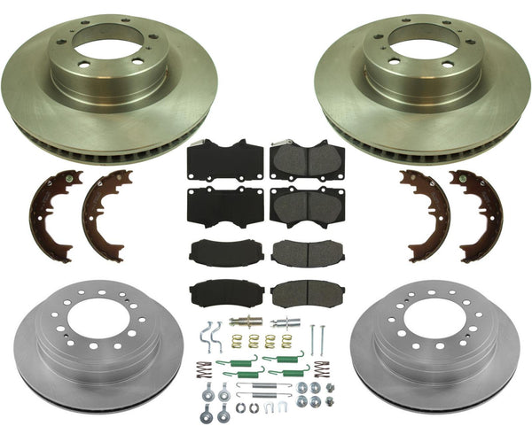 FRONT & REAR Brake Rotors & Ceramic Pads Fits 10-21 GX460 10-21 4 Runner 8pc