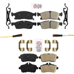 Ameri Premium Ceramic Disc Brake Pads For 12-15 Mercedes ML350 4 Matic No AMG