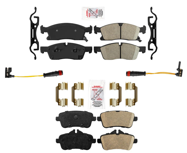 Ameri Premium Ceramic Disc Brake Pads For 12-15 Mercedes ML350 4 Matic No AMG
