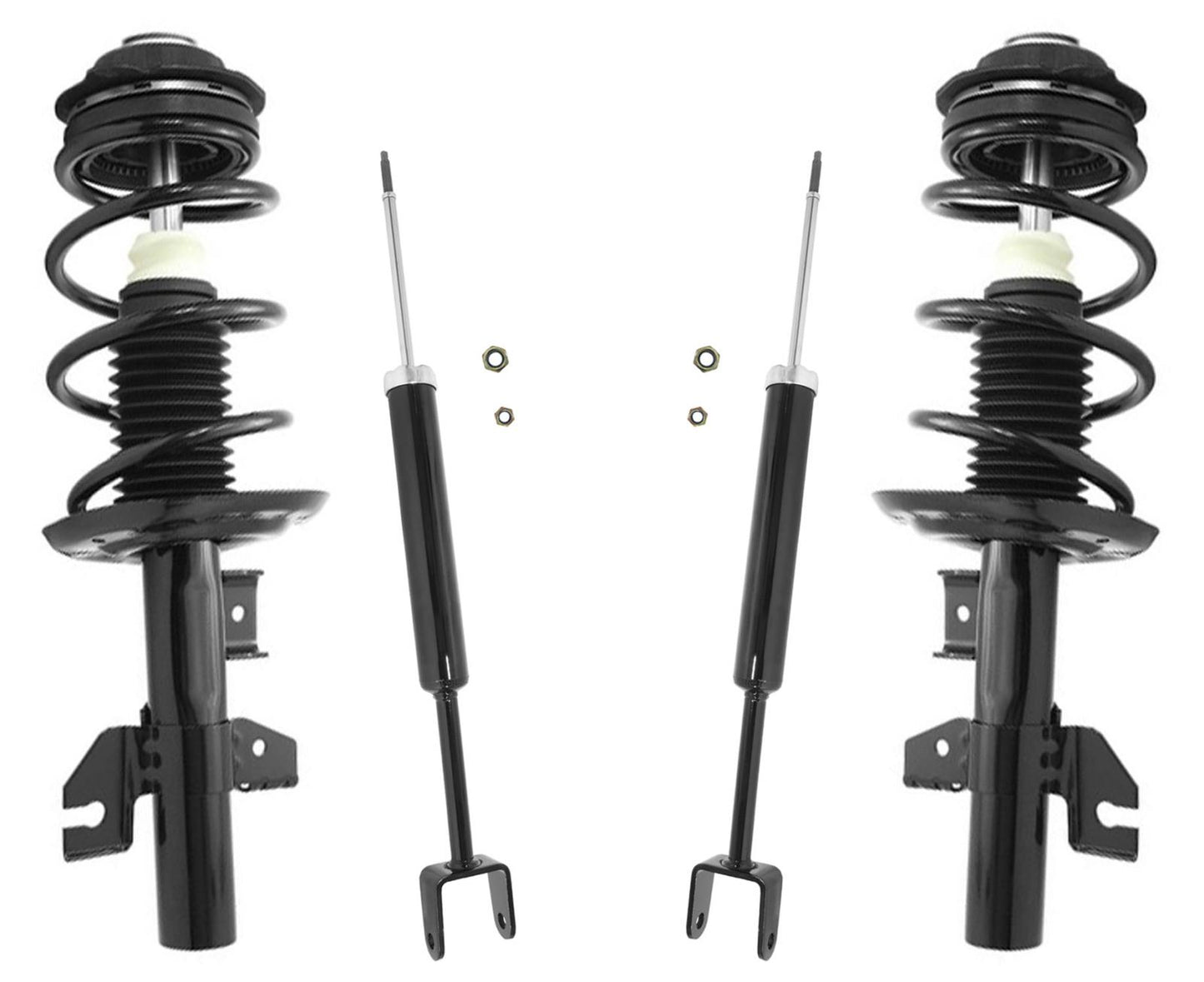 Puntales de resorte helicoidales completos delanteros y amortiguadores traseros para Dodge Dart Aero 2013-2016