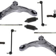 Front Lower Control Arms With Ball Joints Tie Rods Links Fits 2013-2016 Dart