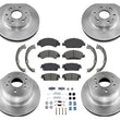 Front Rear Rotors Brake Pads & Parking Shoes for Chevrolet Tahoe Yukon 2015-2020