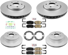 Coated Disc Brake Rotors Brake Pads Hardware For 2010-2017 Chevrolet Equinox
