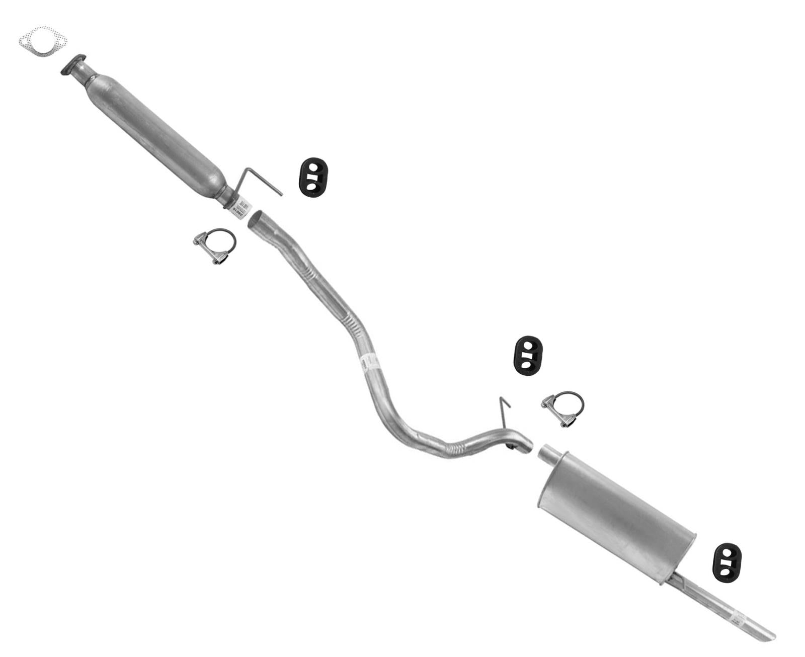 Resonator Muffler Exhaust Pipe System for 2012-2016 Chevrolet Sonic 4 Door 1.8L