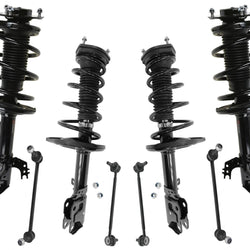 Enlaces de barra estabilizadora con resortes helicoidales completos delanteros y traseros para Toyota Avalon 2013-2018