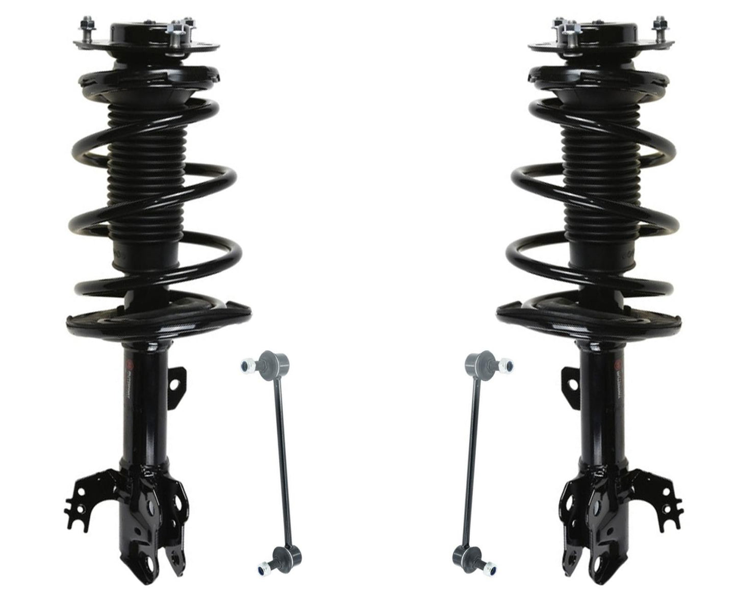 F&R Complete Coil Spring Struts Sway Bar Links for 2013 2014 2015 Toyota Avalon