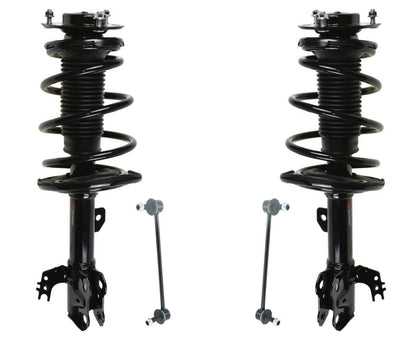 F&R Complete Coil Spring Struts Sway Bar Links for 2013 2014 2015 Toyota Avalon