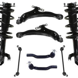 Brazos de control con resortes helicoidales y eslabones de barra estabilizadora para Toyota Avalon 2013-2018, 8 piezas