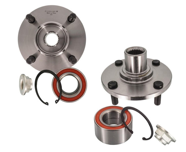 Fits Ford Focus 2000-2011 Front Left and Right Wheel Hub and Berings